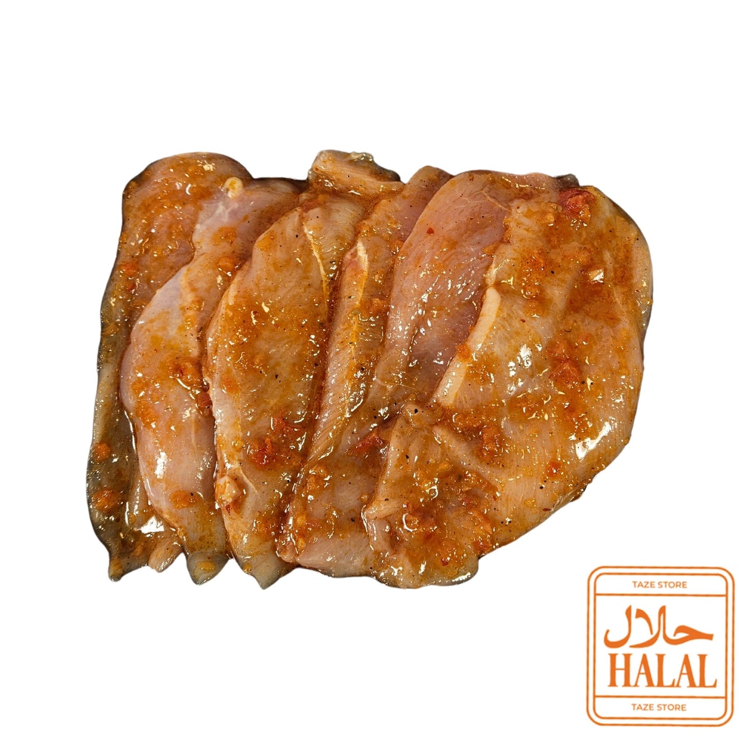 صدور دجاج مقطعة ومتبلة