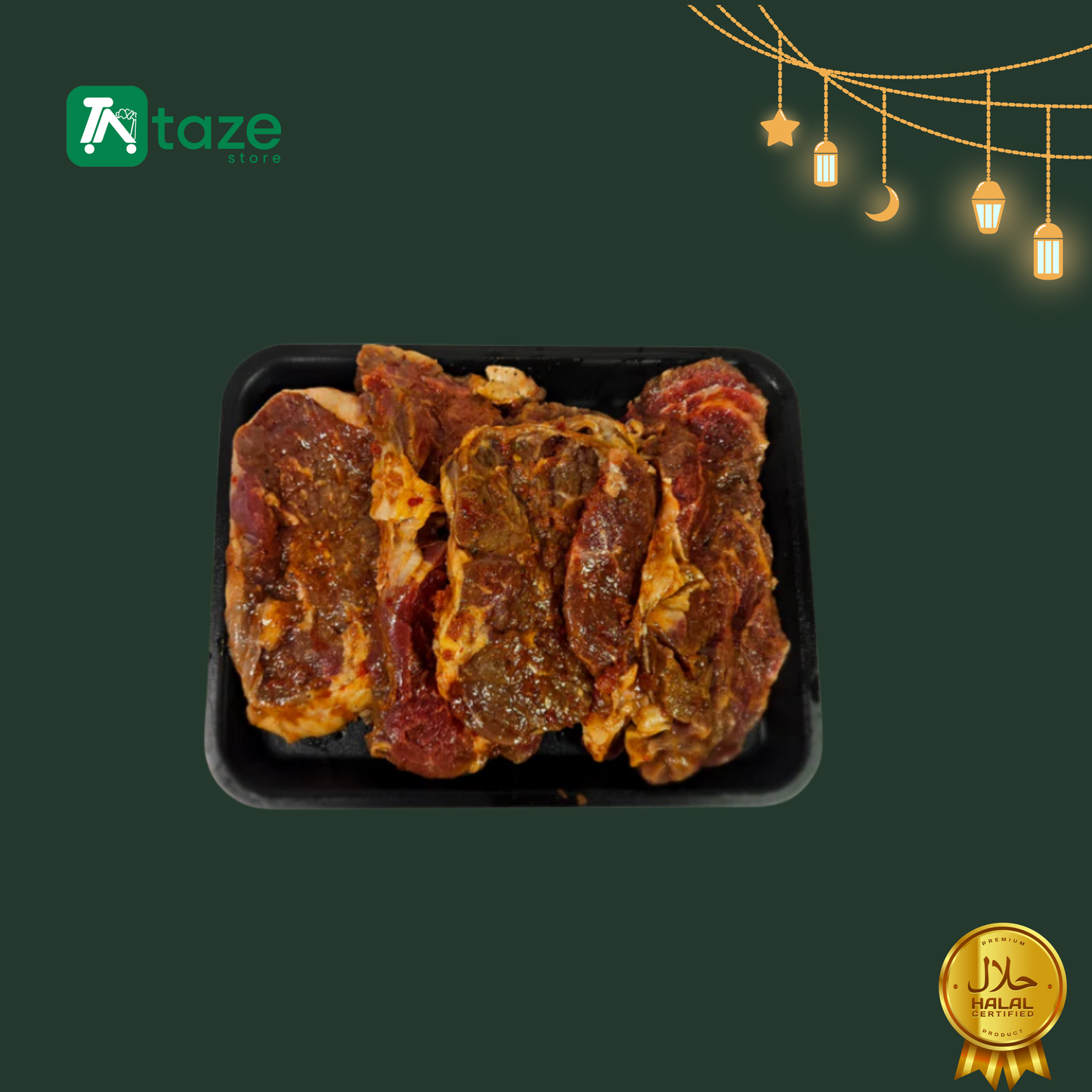 Halal Rinderer Entrecote - Mariniert
